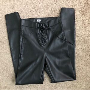 Zara Faux Leather Leggings, XS